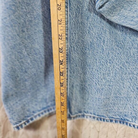Abercrombie & Fitch Curve Love Loose Jeans Womens 24 37" Light Wash High Rise - Picture 8 of 10
